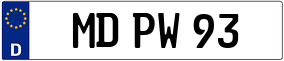 Trailer License Plate